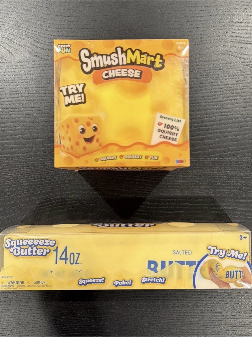 Squishy SmushMart Cheese & Squeezy Butter lot of 2